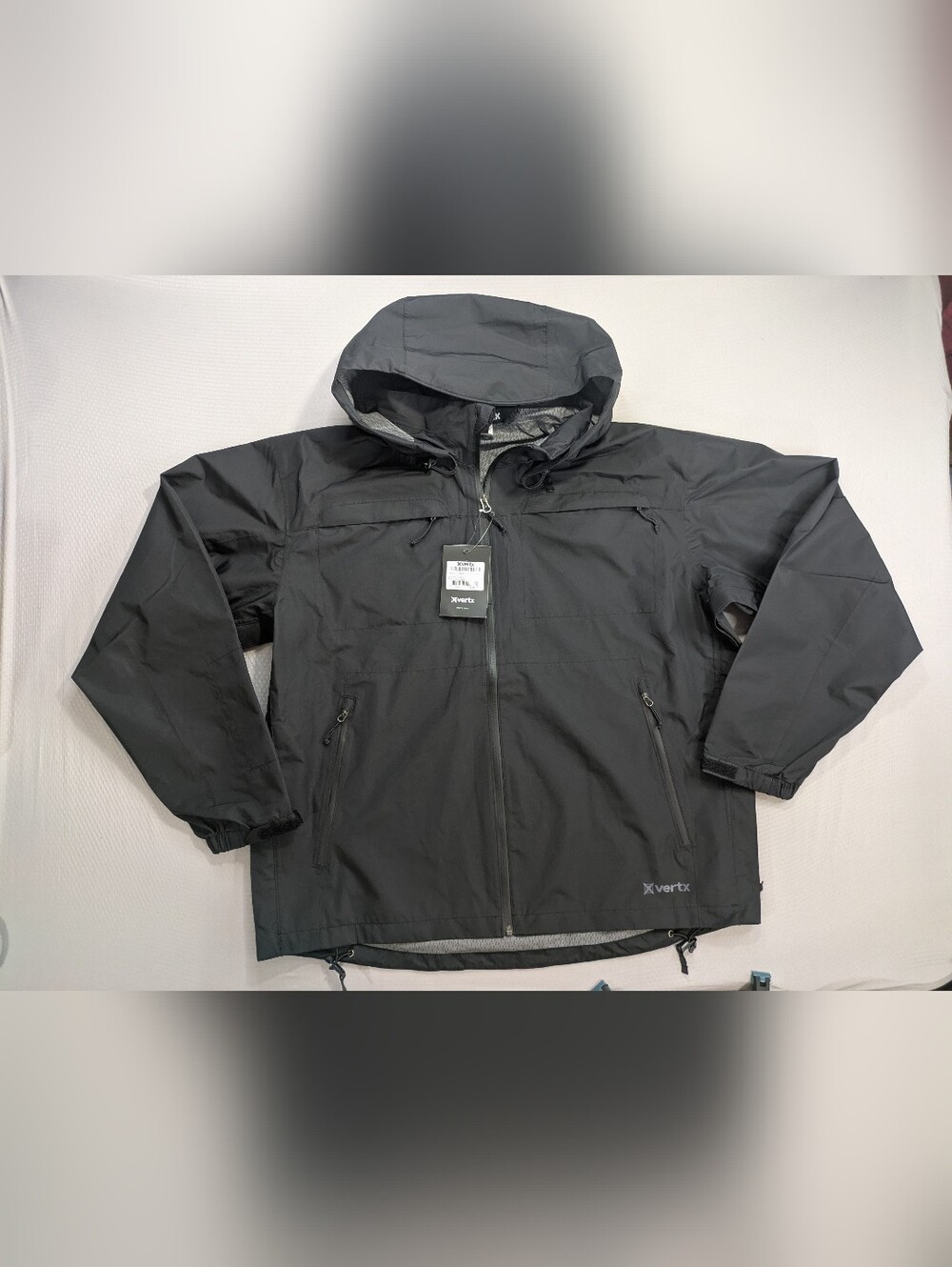 Vertx Mens Jacket Integrity Shell Tactical Windproof Rain Hood Black Size XL NWT